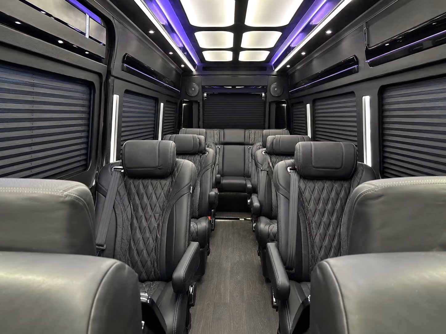 sprinter van with driver inside