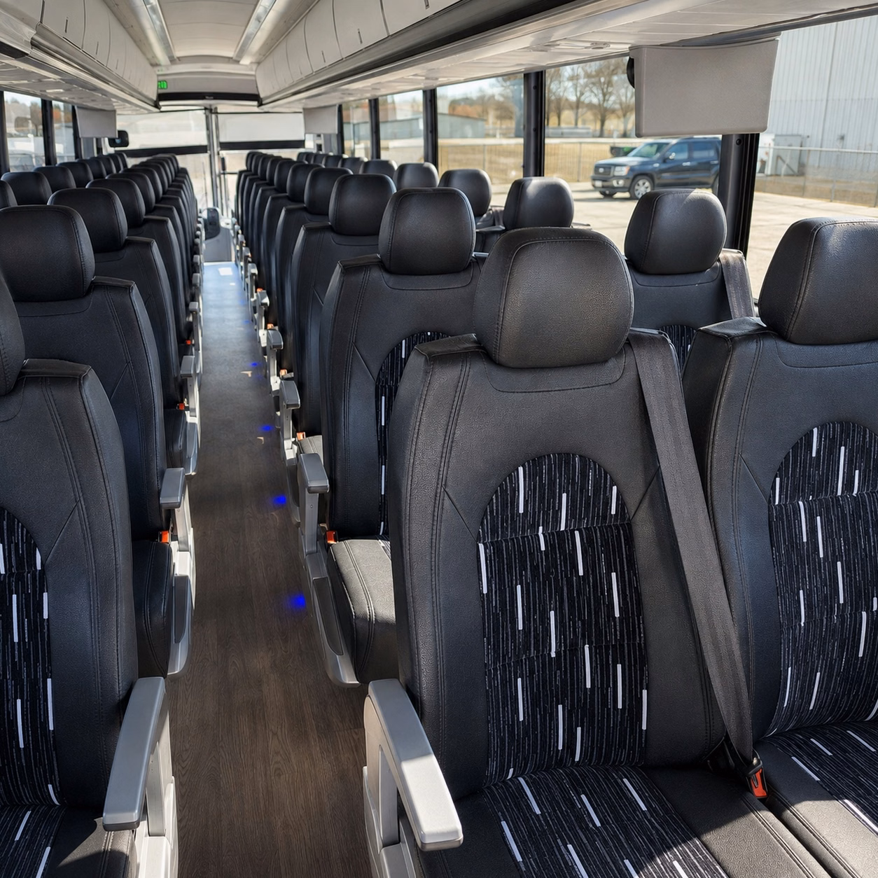 west jordan charter bus interior